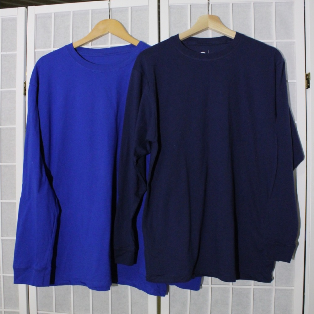 Men’s ROYAL blue cotton long sleeve top MHA23